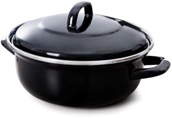 BK casserole Fortalit 26 cm enamel induction black-blue oven safe