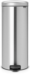 Brabantia pedal bin waste bin 30L - Matt Steel kitchen trash can