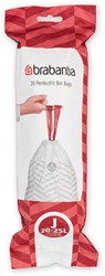 Brabantia Bin Liner PerfectFit 23L with drawstring closure - 20 pcs white