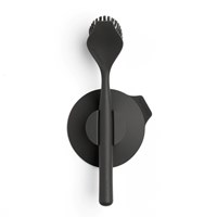 Brabantia dishwashing brush with suction holder - Dark Grey - cleaning brush