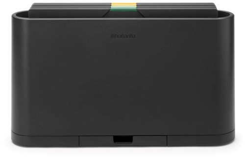Brabantia cutting board set kitchen 4-piece Dark Grey plastic holder-3