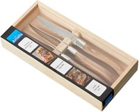 Amefa steak knives Royal Steak 4-piece set - Natural Wood design