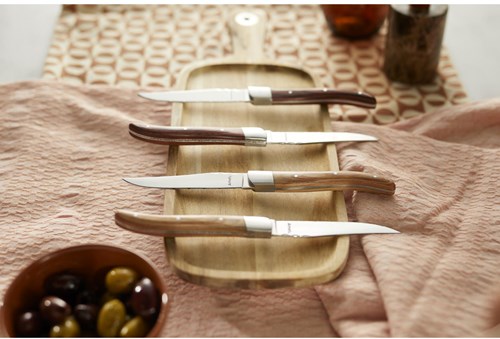 Amefa steak knives Royal Steak 4-piece set - Natural Wood design-3