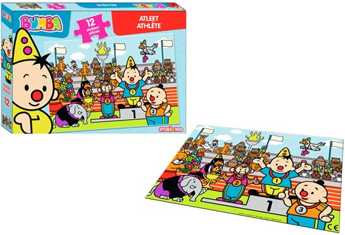 Studio 100 Bumba puzzle athlete - cardboard jigsaw puzzle 12 pieces-2