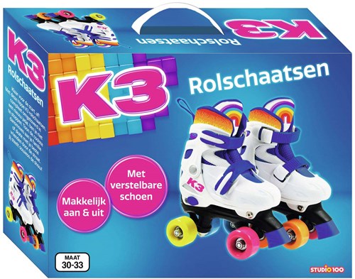Studio 100 roller skates K3 adjustable size 30-33 purple rainbow
