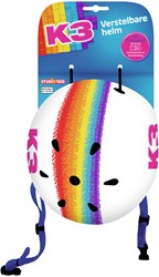 Studio 100 kids skate helmet - adjustable rainbow helmet 48-56 cm
