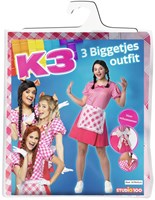Studio 100 K3 costume dress adults 3 little pigs size 38 pink