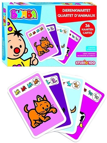 Studio 100 card game Bumba animal quartet - educational kids game-2