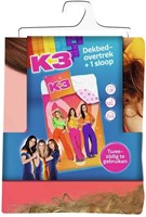 K3 single duvet cover cotton multi colour kids bedroom