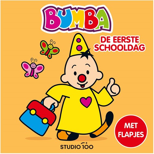 Studio 100 Bumba board book flaps first school day toddler book
