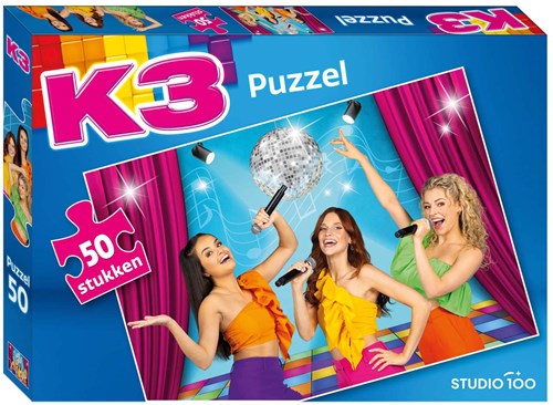 Puzzle K3 colorful 50 pieces cardboard music theme children