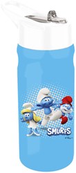 Studio 100 Smurfs water bottle 500ml with straw and handle plastic