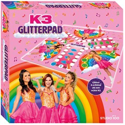 Studio 100 board game K3 Glitterpad - colorful kids game with K3 characters