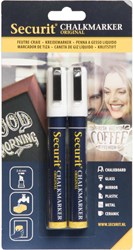 Chalk marker set white 2-6 mm chalk pen for blackboard and glass