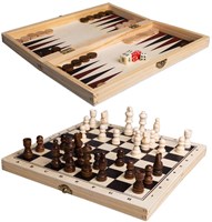 Clown Games 3-in-1 game wood-3