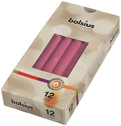 Bolsius gothic candle fuchsia 25 cm 12 pieces - decorative candles