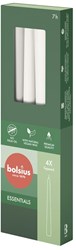 Bolsius dinner candles Gothic Cloudy White 4 pieces vegan wax