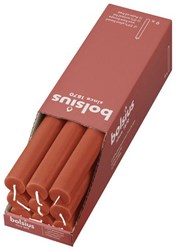 Bolsius Rustic taper candle orange vegan candles 27cm 13 hours ambiance