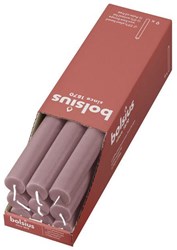 Bolsius rustic dinner candle pink 27cm - long burning time candle