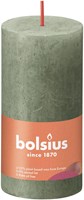 Bolsius rustic pillar candle olive green 10 cm vegan wax home decor