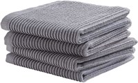 DDDDD dishcloth kitchen cleaning cloth grey cotton 30x30cm set of 4-2