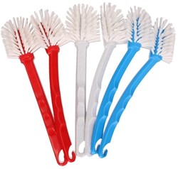 Luva dishwashing brush long model 6 pieces plastic cleaning brush