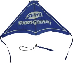Afschiet vlieger paraglider blue outdoor toy for flying fun
