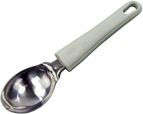 ARO houseware ice cream scoop stainless steel white plastic handle kitchen tool