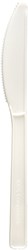 Duni knives white bio plastic 10 pieces - sustainable cutlery