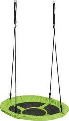 SwingKing nest swing canvas green - large round swing 98cm