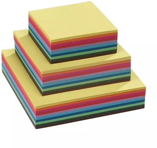 Mercurius craft folding paper 10 colours square 10x10cm