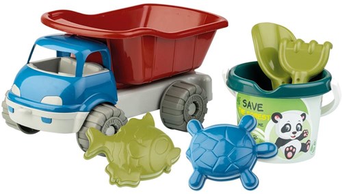 Androni Giocattoli Tipper truck + bucket set ger. plastic 6041-ORIC