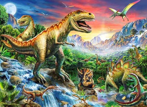 Ravensburger dinosaur XXL puzzle - 100 pieces jigsaw for kids-2