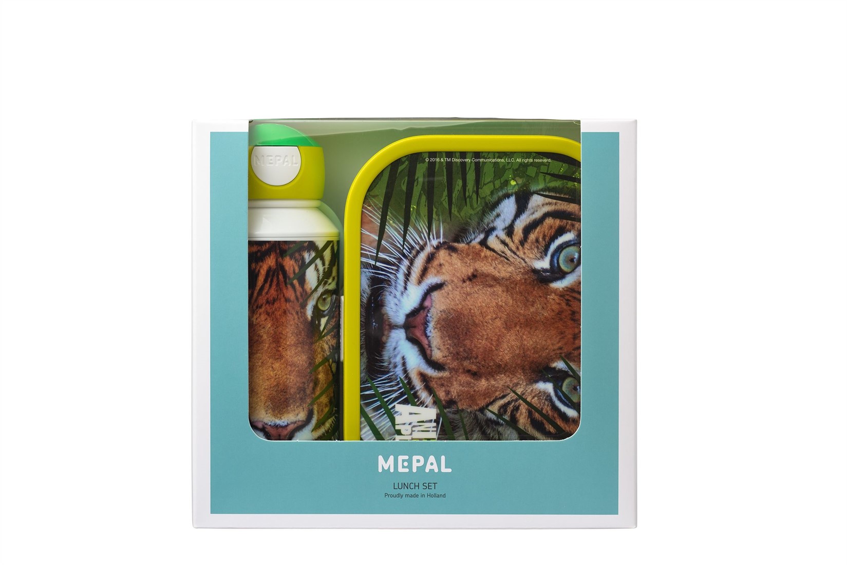 Mepal lunch set campus (pu+lb) - animal planet tiger