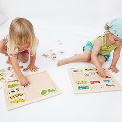 Beleduc wooden animal puzzle Match & Mix animals 30 pieces kids puzzle