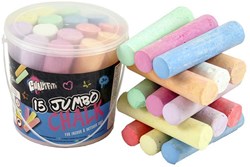 Creative Craft Group sidewalk chalk bucket 15 pieces colorful outdoor toy