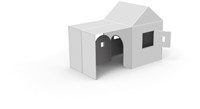 Eduplay playhouse height extension cardboard - creative toy expansion-3