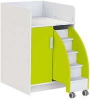 Eduplay baby changing table with stairs and storage - ergonomic design