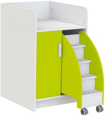 Eduplay baby changing table with stairs and storage - ergonomic design