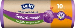 Swirl scented pedal bin bags vanilla-lavender 10L with drawstring 14 pcs