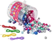 Creative Craft Group wooden beads toy set - pastel colors, 375 grams-2
