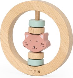 Trixie wooden baby rattle pink - Mrs. Cat FSC sustainable toy