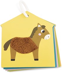 Janod touch cards farm - educational toy discover textures