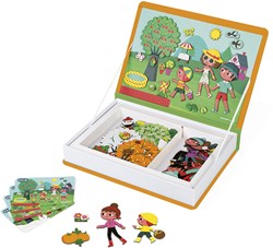 Janod magnetic book toy 4 seasons - educational magnet game