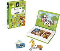 Janod Magnetibook - Educational Magnetic Animal Book with 30 Magnets-2