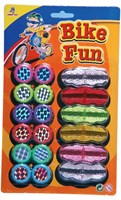 Johntoy spoke reflectors bike accessory multicolor 18 pieces Bike Fun