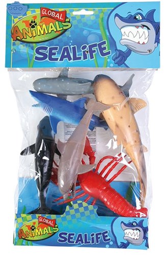 Toi-Toys Sea Animals Playset Animal World Deluxe 5 pcs plastic