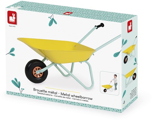 Janod wheelbarrow toy for children gardening garden-2