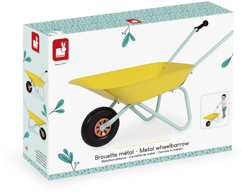Janod wheelbarrow toy for children gardening garden