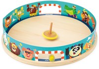 Janod Applepop - Spinning Top Arena Wooden Playset for Kids-3